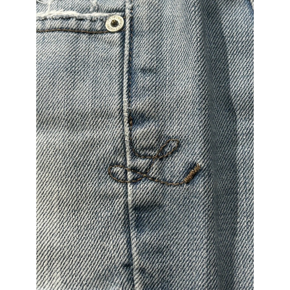 Level 99 Cut-off Jean Shorts Womens 27 Blue Denim Distressed Medium Wash Comfort - Picture 11 of 13